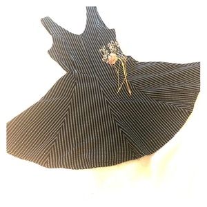 Black and white cocktail dress
